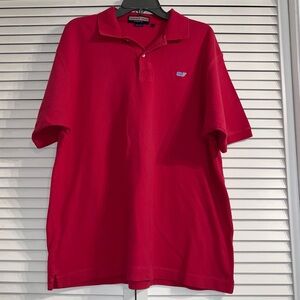 Vineyard Vines Men's Short Sleeve Polo Shirt Size Large Salmon Pink Color